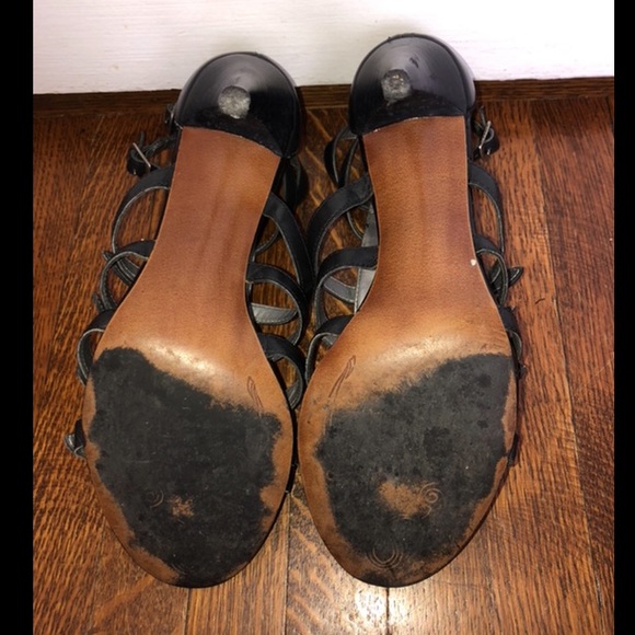 Tahari Leather Gladiator Sandal Heels - Picture 6 of 6